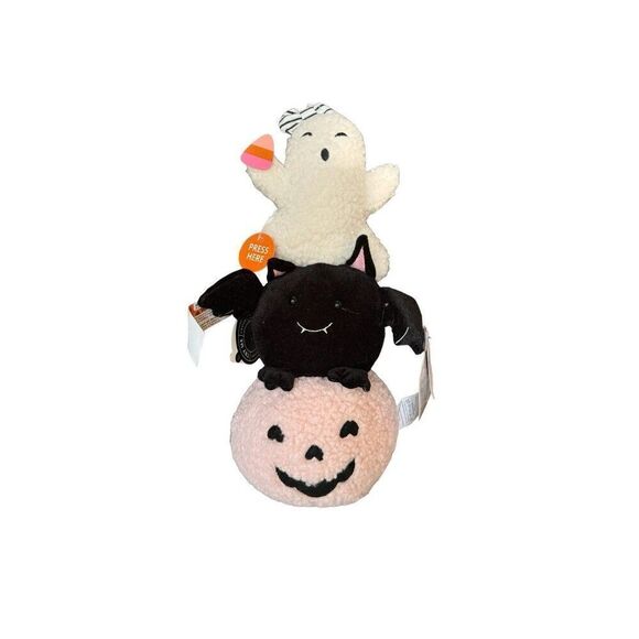 Goblin & Ghoul pumpkin bat & ghost plush makes noise TikTok viral Halloween - Picture 1 of 2
